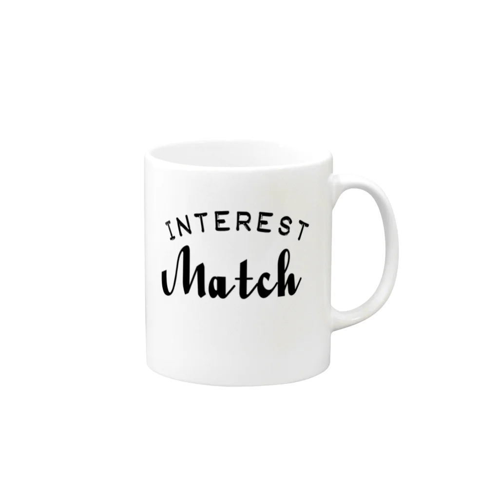 INTERESTMatchのINTEREST Match  マグカップの取っ手の右面