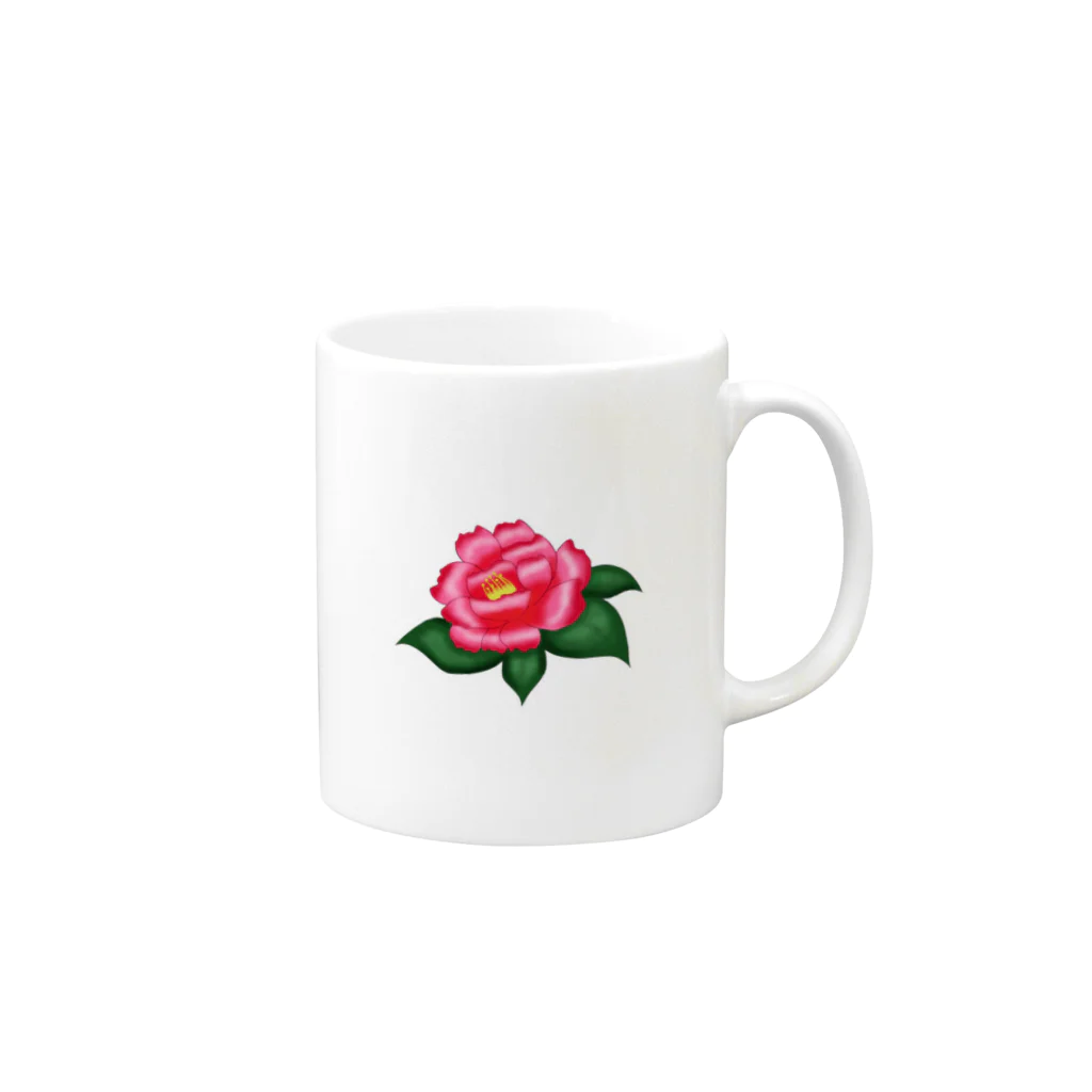 桜だんごのつばき Mug :right side of the handle