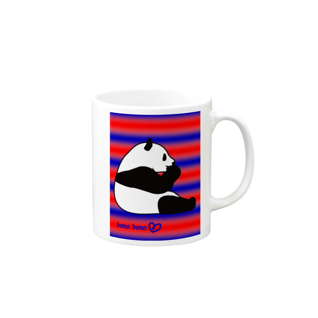 あずろっそのbono panda Mug :right side of the handle