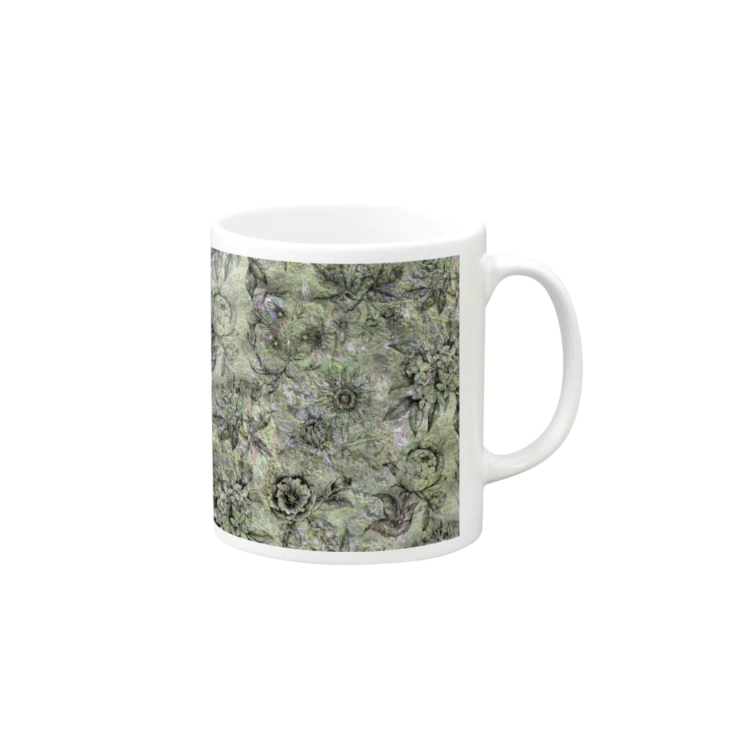 sicaの苔藻と七つの大罪はなことば Mug :right side of the handle