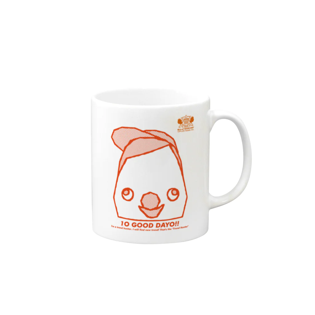 plusheadsのテングちゃん Mug :right side of the handle