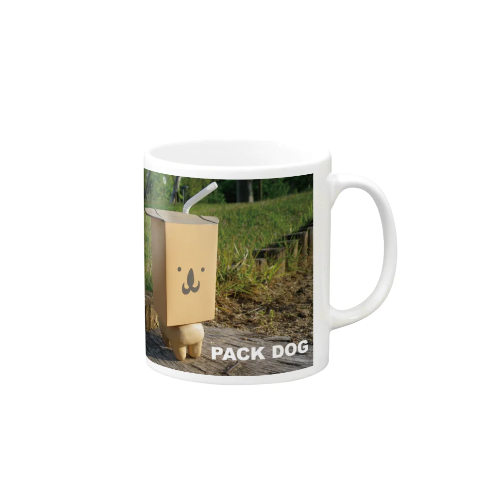 ⁽˙³˙⁾はとり⁽˙³˙⁾のPACK DOG Mug :right side of the handle