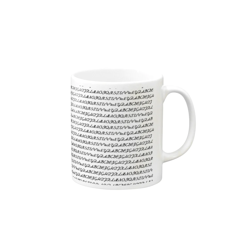 niniのalphabet Mug :right side of the handle