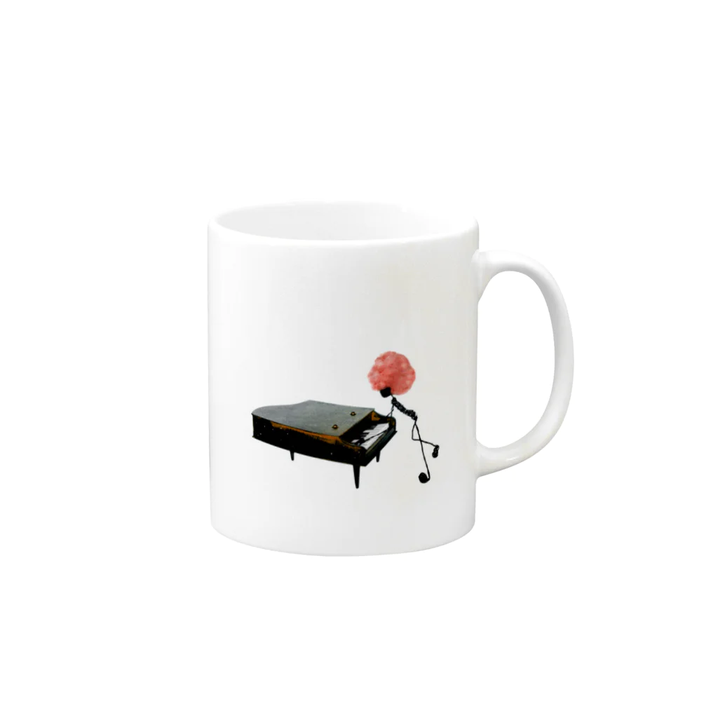 Atelier Maajoのciribiribin-piano Mug :right side of the handle