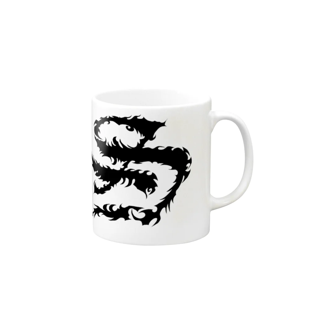 SMILEYのTRIBAL S LOGO Mug :right side of the handle