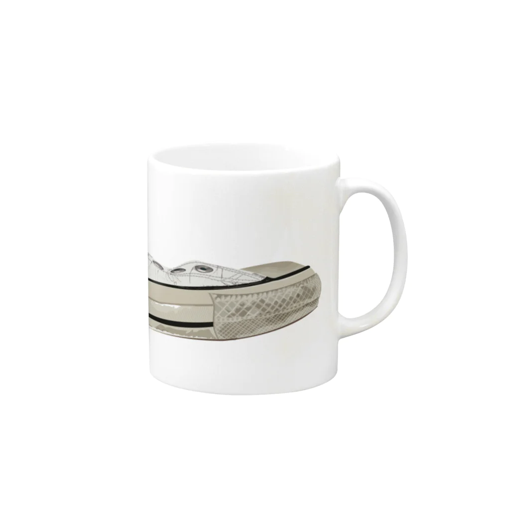 俺のデザインの俺のズック Mug :right side of the handle