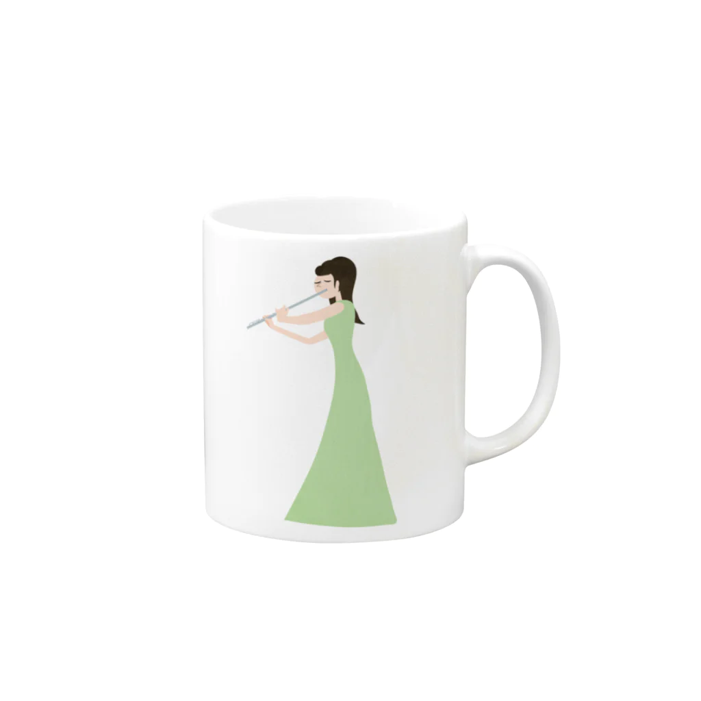 ツルマルデザインのmusician izumi-san Mug :right side of the handle