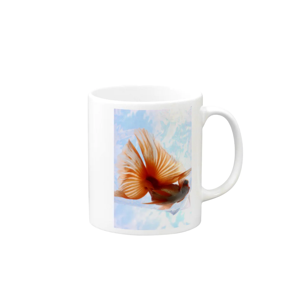 ふくろ金魚のふくろ金魚２６ Mug :right side of the handle