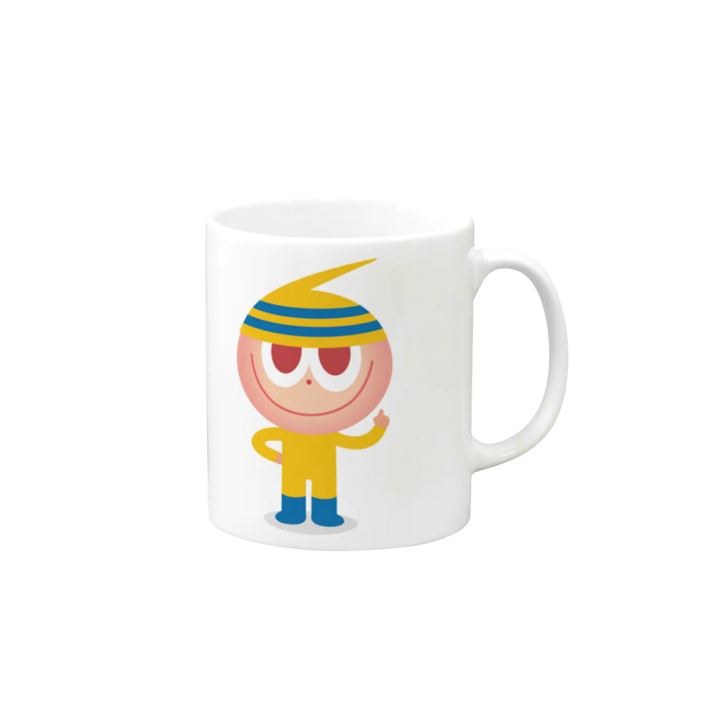 TAMのTAMくん Mug :right side of the handle