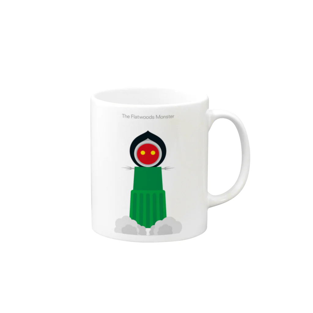 GubbishのThe Flatwoods Monster Mug :right side of the handle