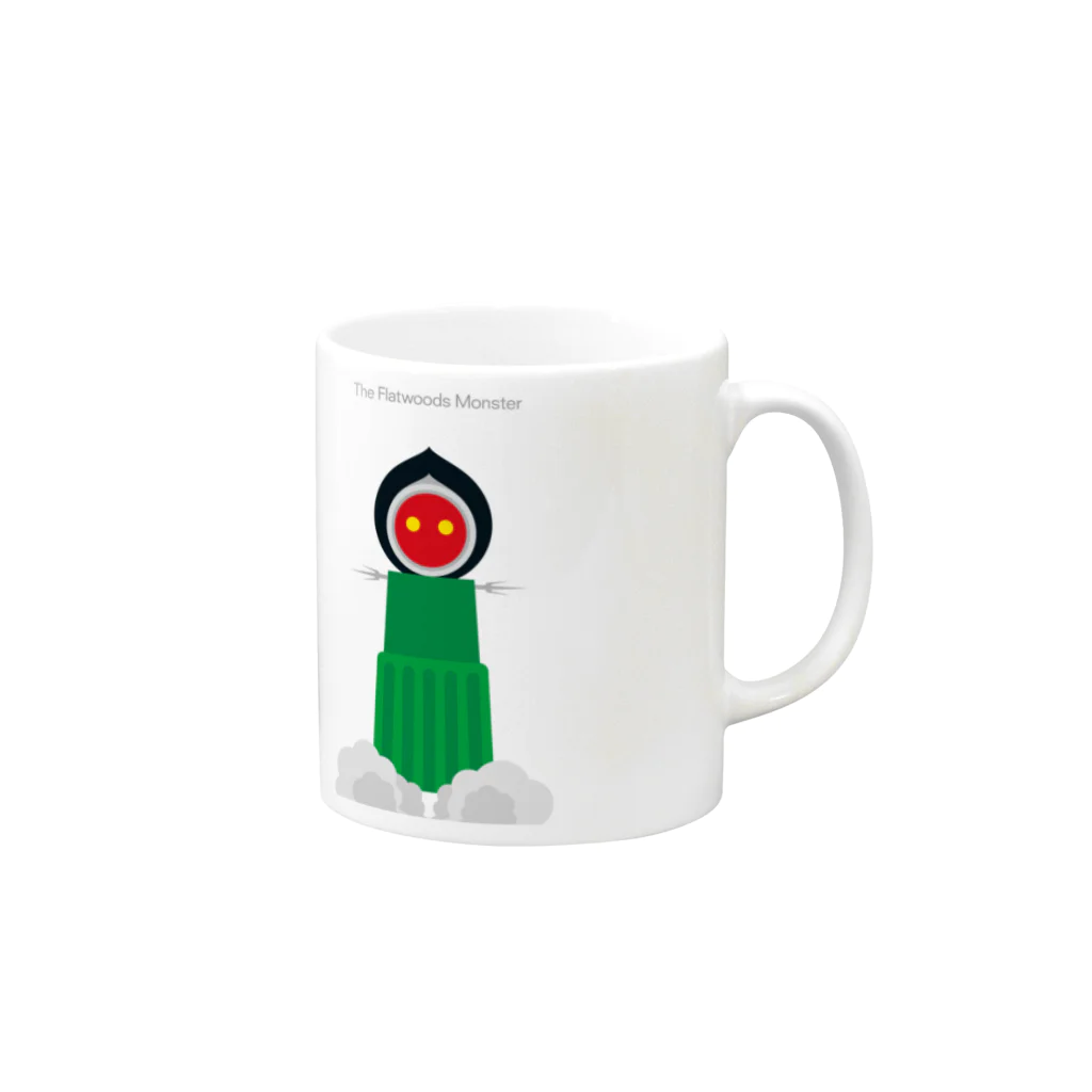 GubbishのThe Flatwoods Monster Mug :right side of the handle