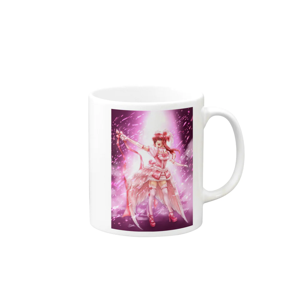 クルス†の世界のアイドル宝石ちゃん Mug :right side of the handle