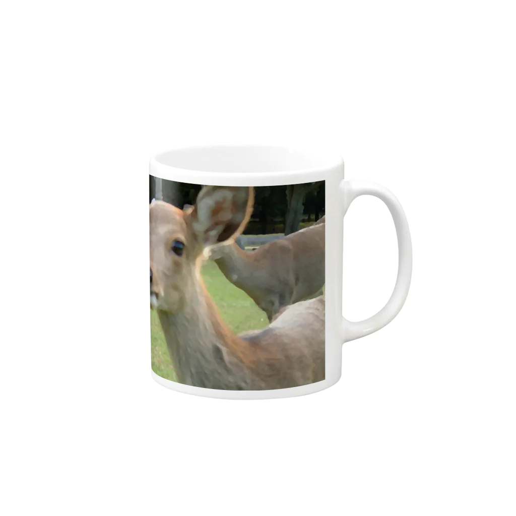 のりの鹿 Mug :right side of the handle