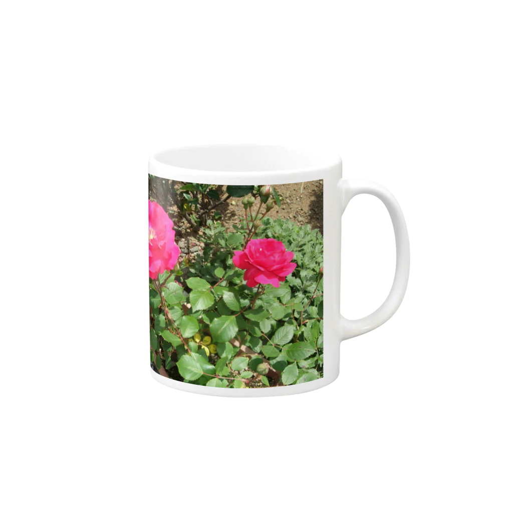 田中民生の薔薇Ver.2 Mug :right side of the handle