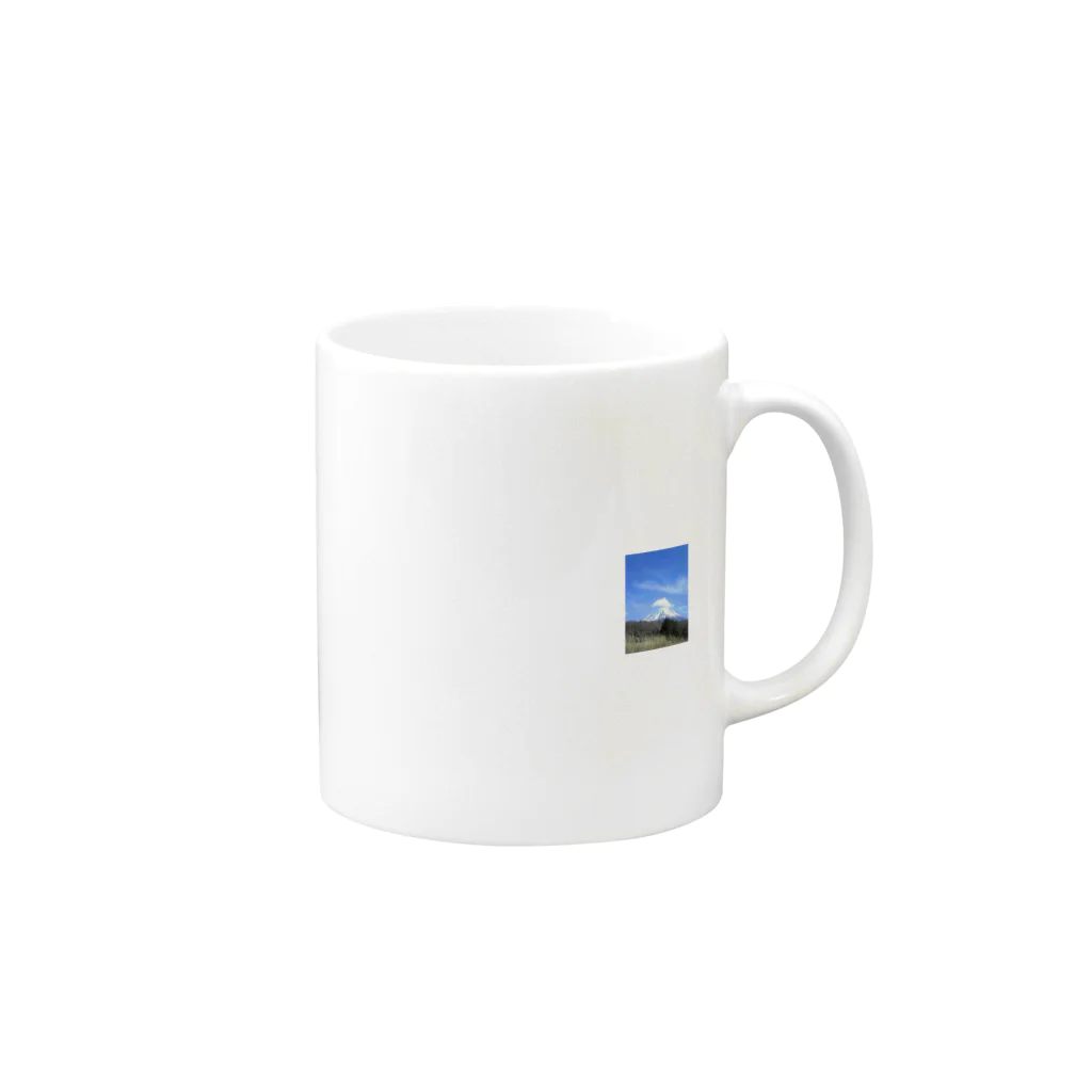 おにぎり屋みれっとのMount Fuji Mug :right side of the handle