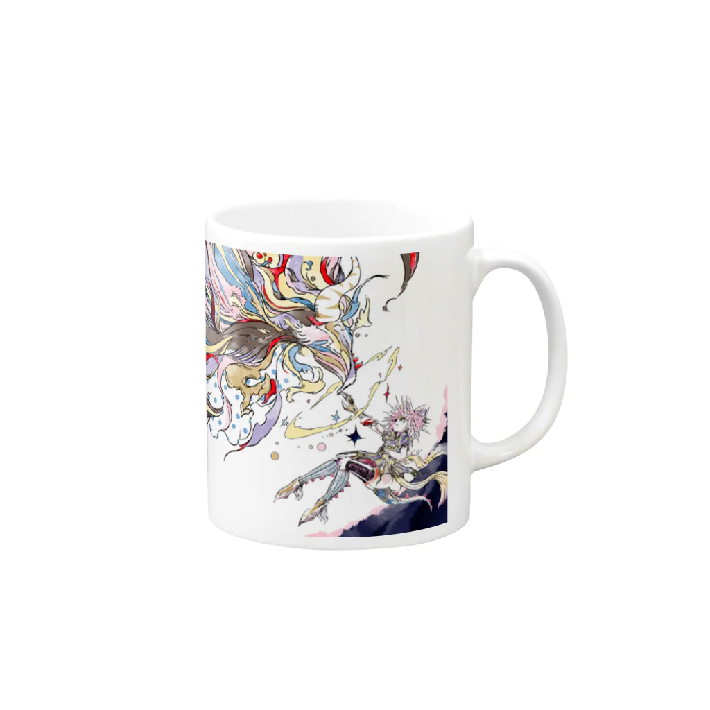 おおしまやすゆきのKUCHI-YOSE Mug :right side of the handle