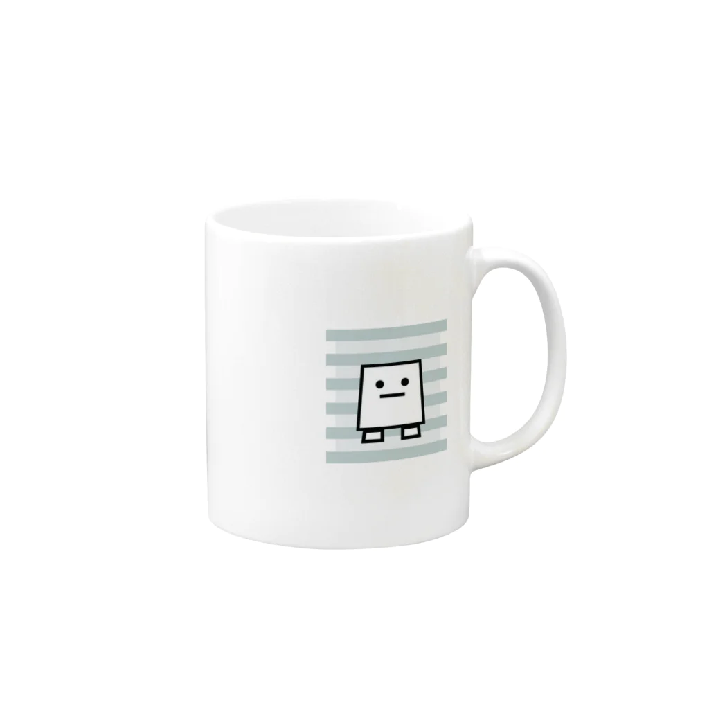 ZIPPLEのSIMPMAN Mug :right side of the handle