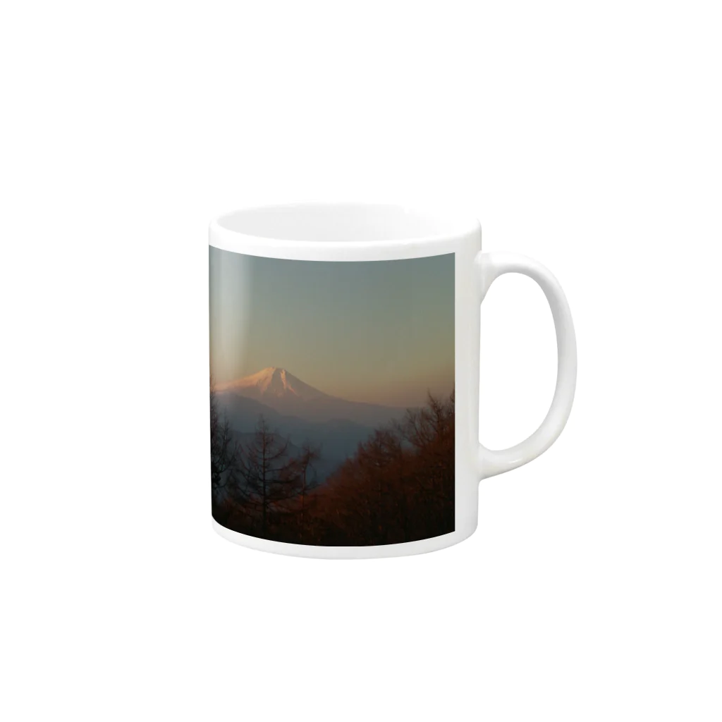 Giginoの日本の山 Mug :right side of the handle