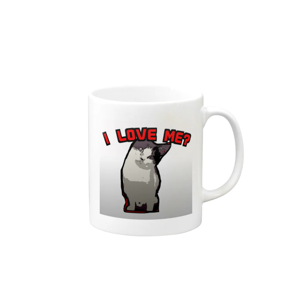 ゼロワン 01 ZERO ONEのＩ LOVE ME? Mug :right side of the handle