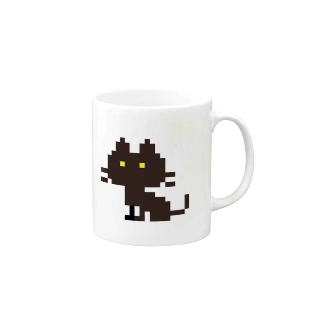 ぴんこのねこさん Mug :right side of the handle