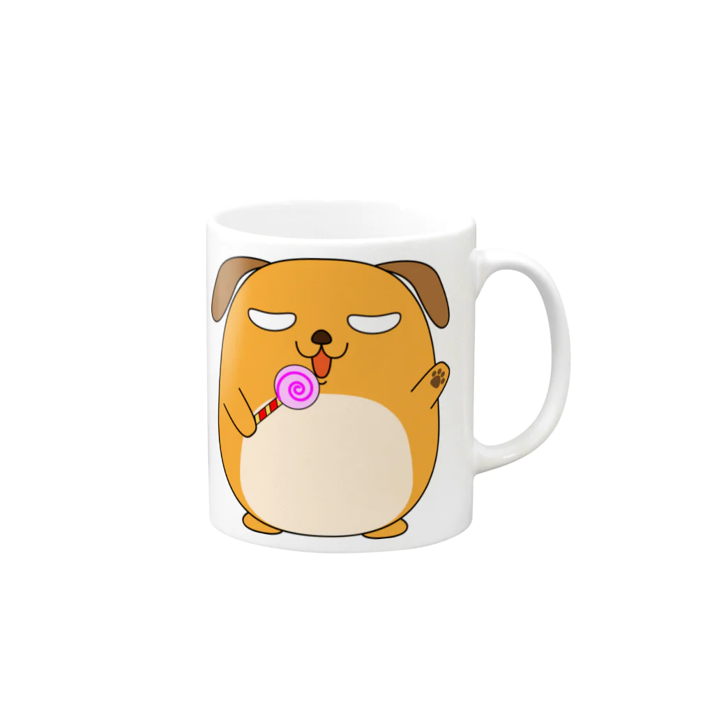 きらきらの駄犬 Mug :right side of the handle