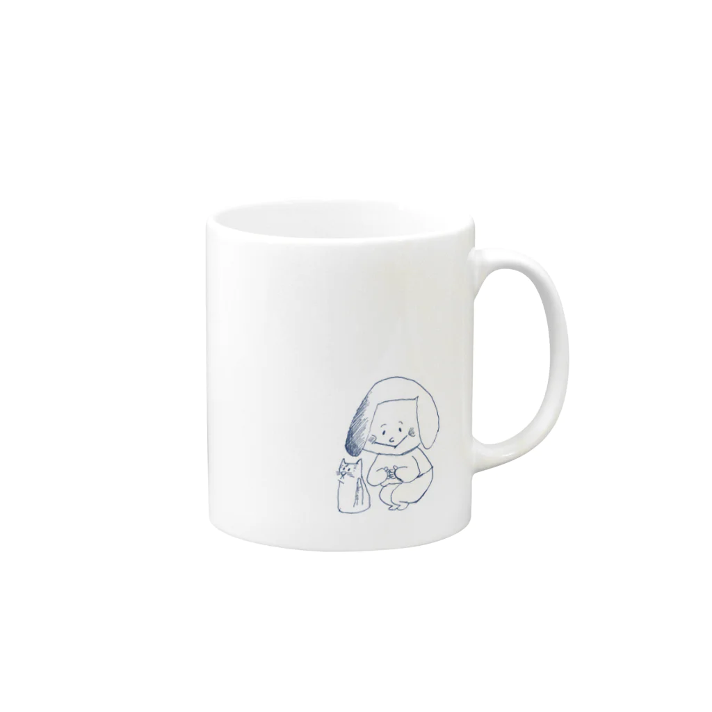 kunirokuのtamatama Mug :right side of the handle