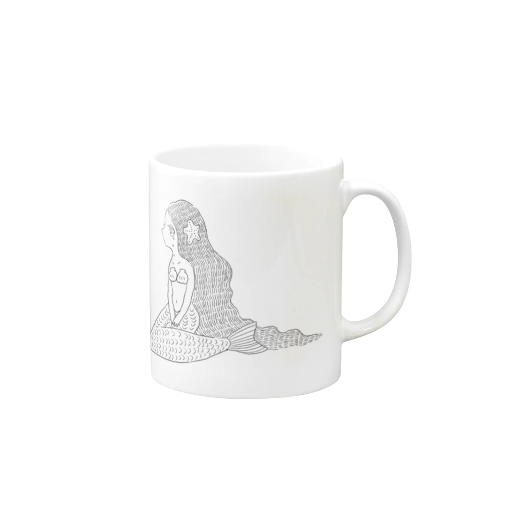 moqのあわになっても Mug :right side of the handle