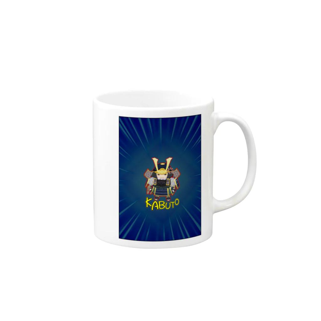 FreeComicHIROの兜-KABUTO-世界征服 Mug :right side of the handle