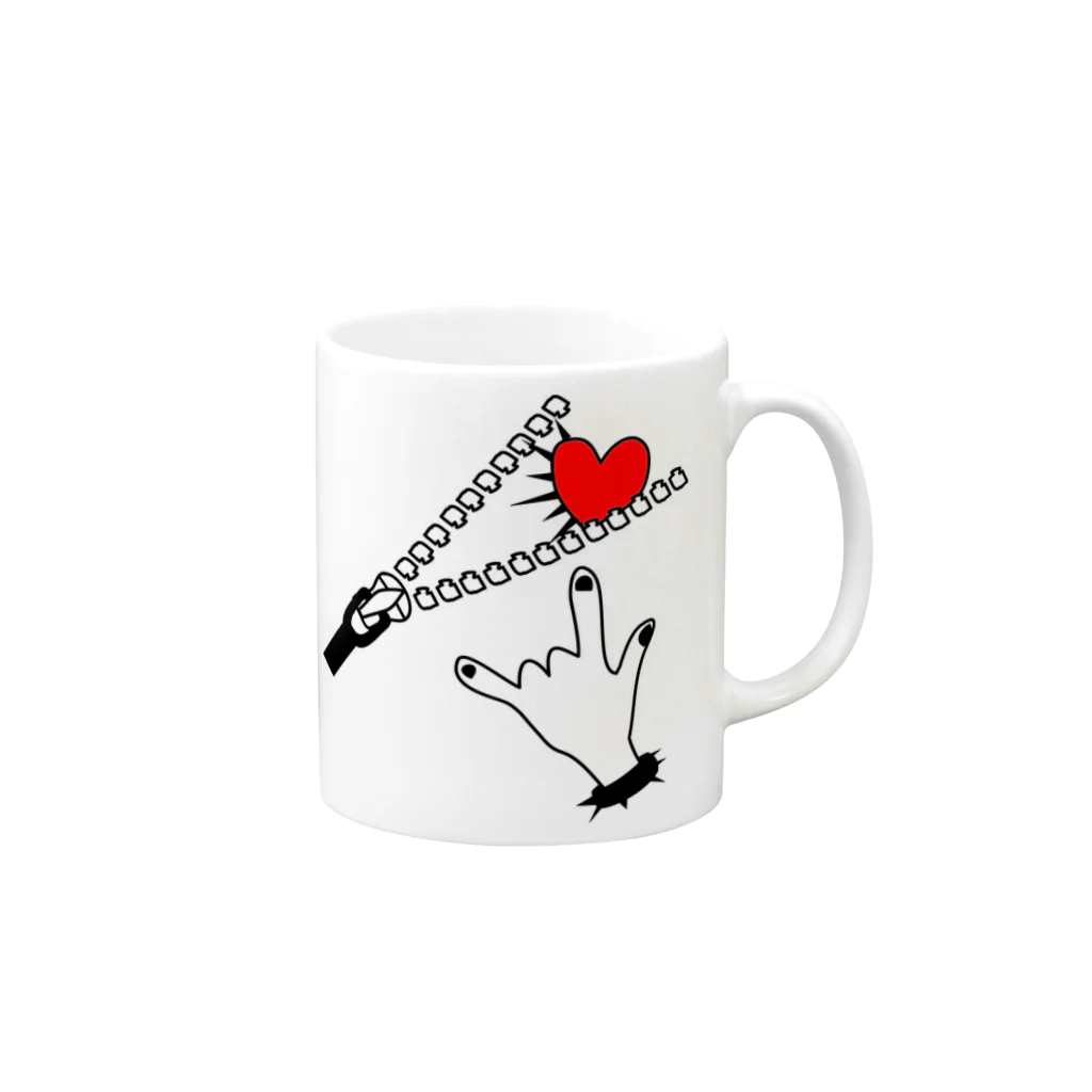 くらげのロックだぜ Mug :right side of the handle