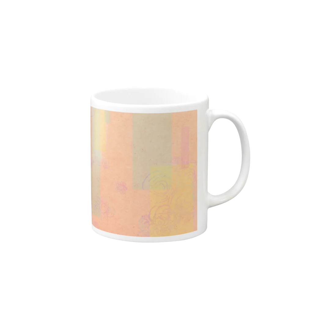 N.S. urelaの花・ピンク Mug :right side of the handle