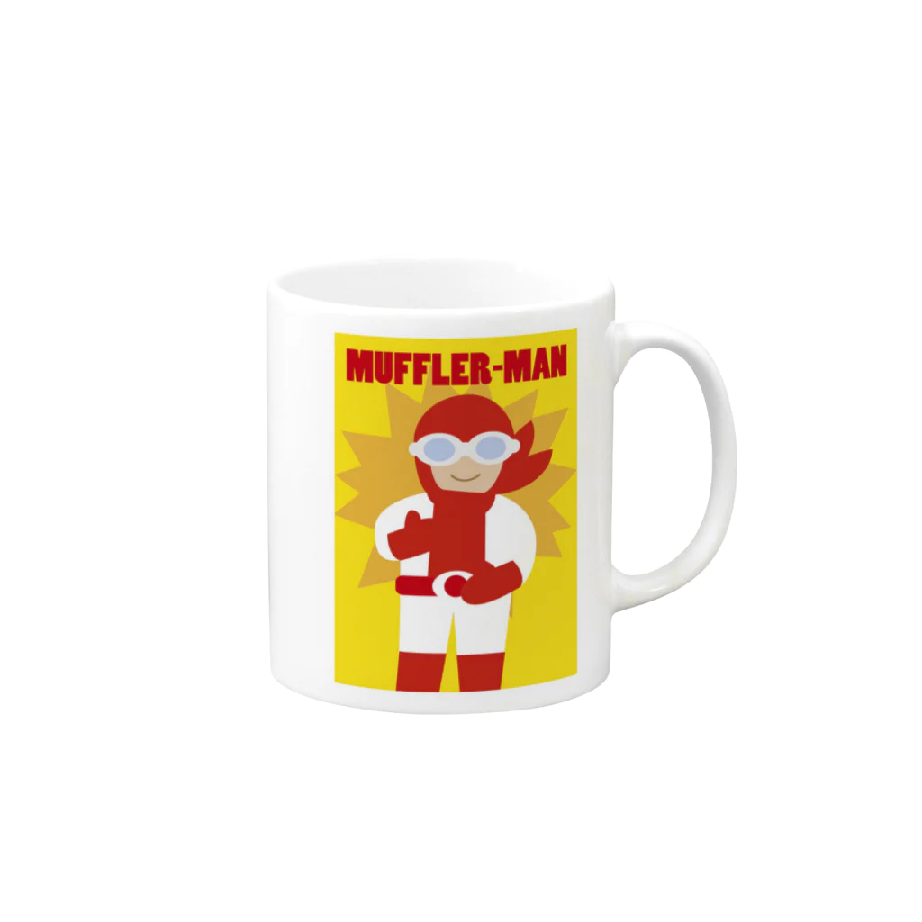 FRANCé CAKEのMUFFLER-MAN Mug :right side of the handle