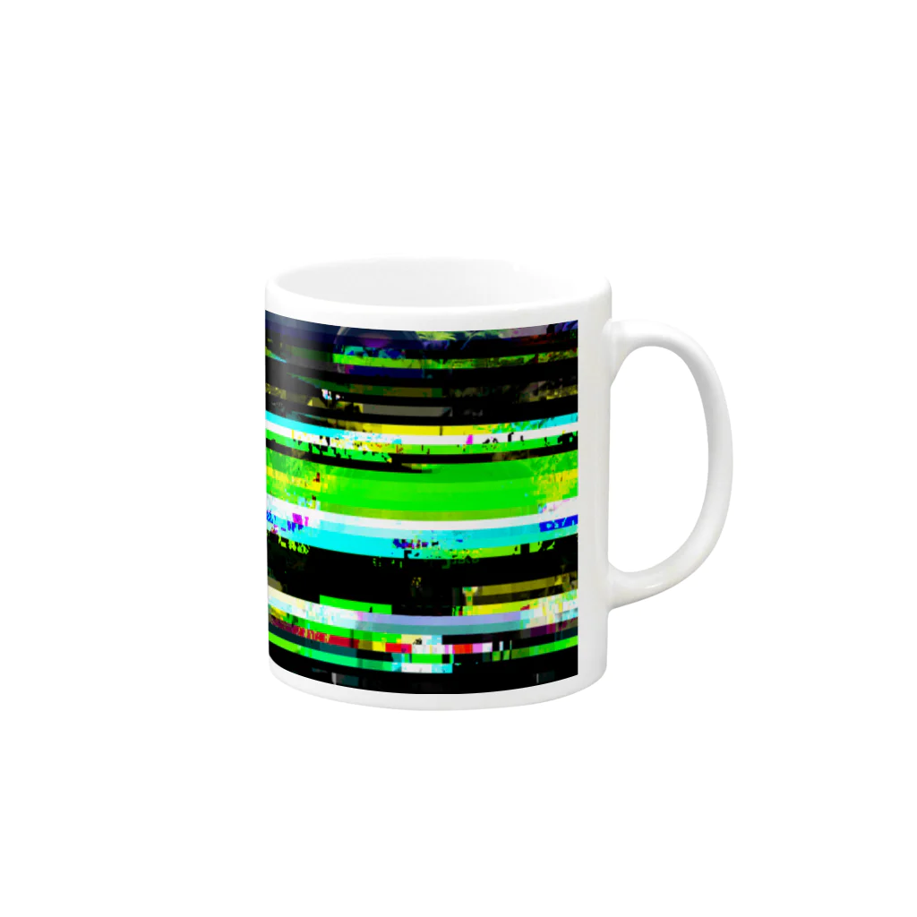 Shimpei Makimotoのglitch 0-d Mug :right side of the handle