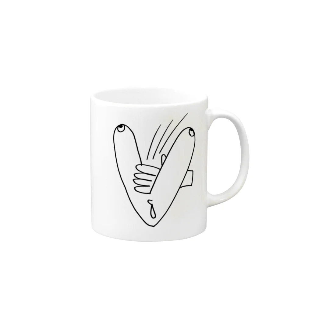 からてチョップシリーズのからてチョップV Mug :right side of the handle