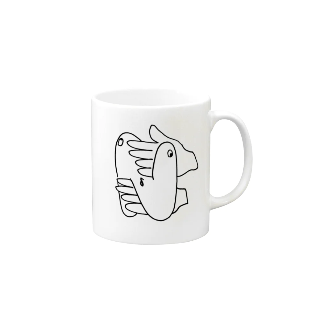 からてチョップシリーズのからてチョップN Mug :right side of the handle