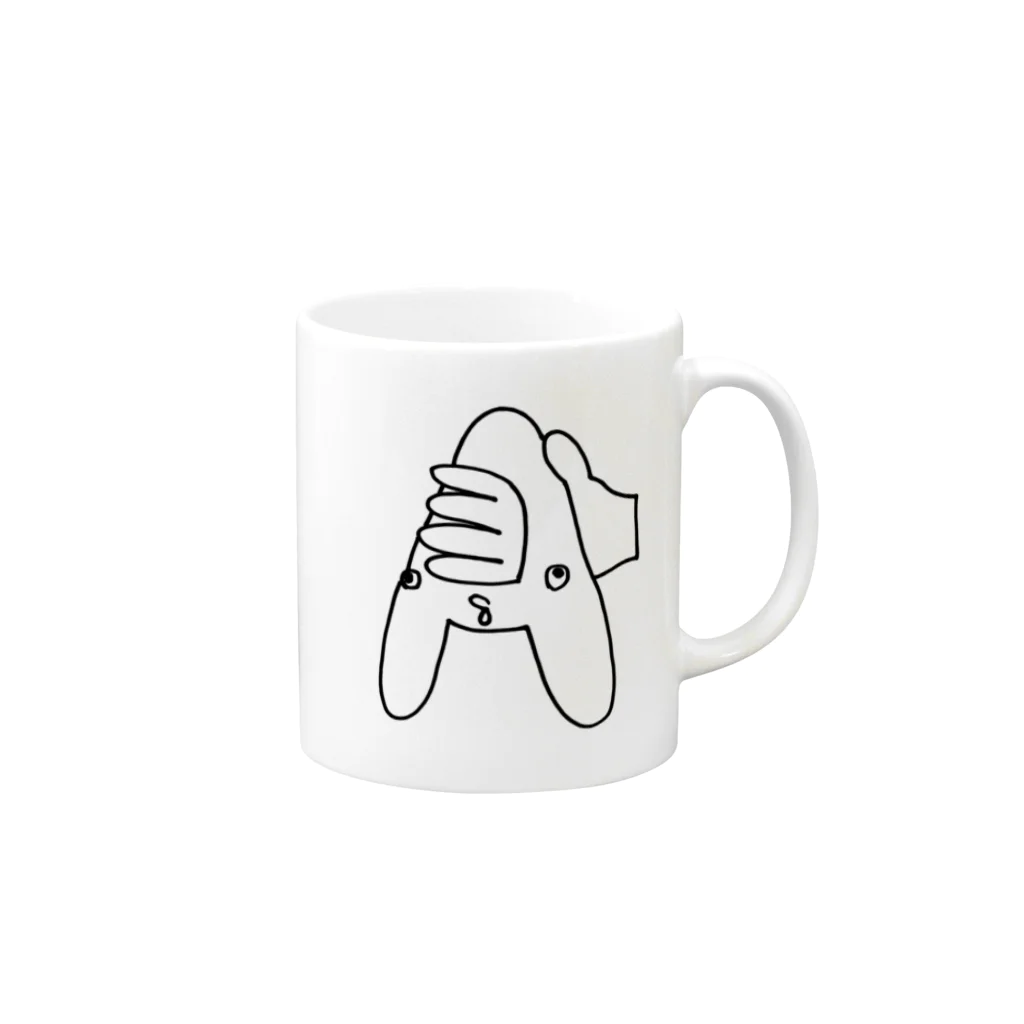 からてチョップシリーズのからてチョップA Mug :right side of the handle