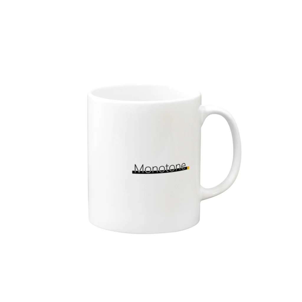 yuukisのMonotone_Typography Mug :right side of the handle