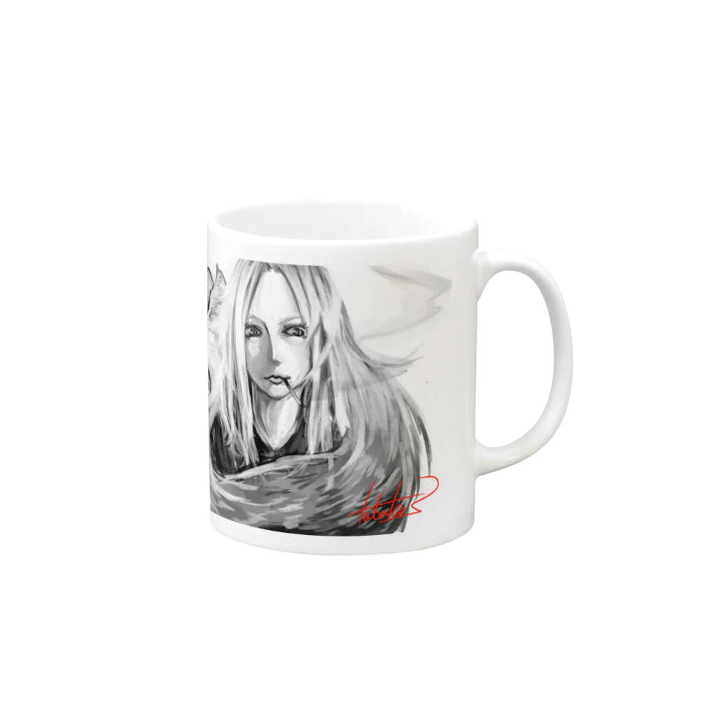 タバコの女狐 Mug :right side of the handle