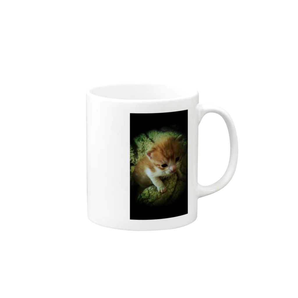 chitanekoの子猫 Mug :right side of the handle