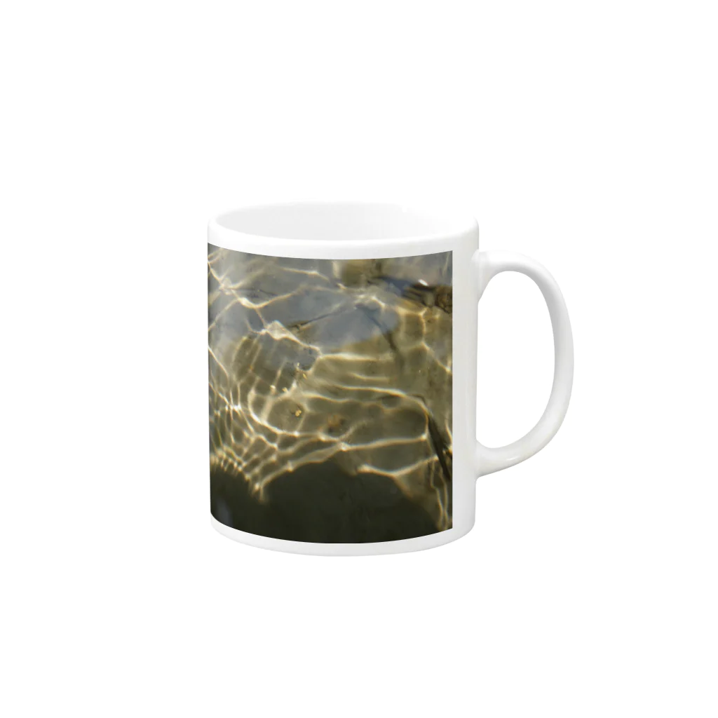 sintarouの川底に光る砂金 Mug :right side of the handle