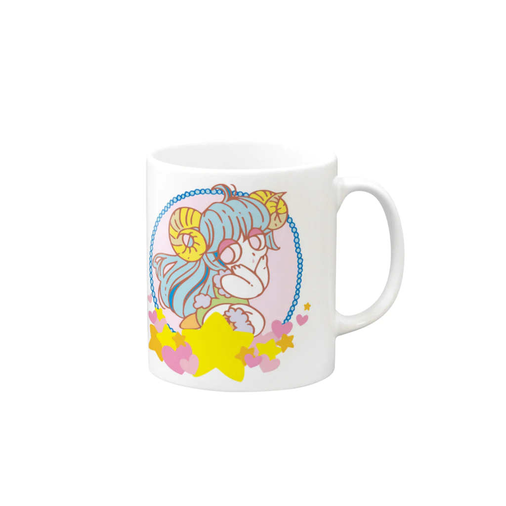 もーたんのしーぷちゃん きらきら Mug :right side of the handle