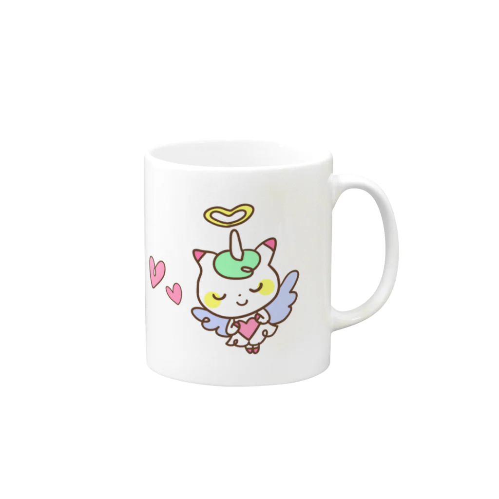 不思議なピクミーの『フシギなピクミー』エンジェル☆ユニミー Mug :right side of the handle