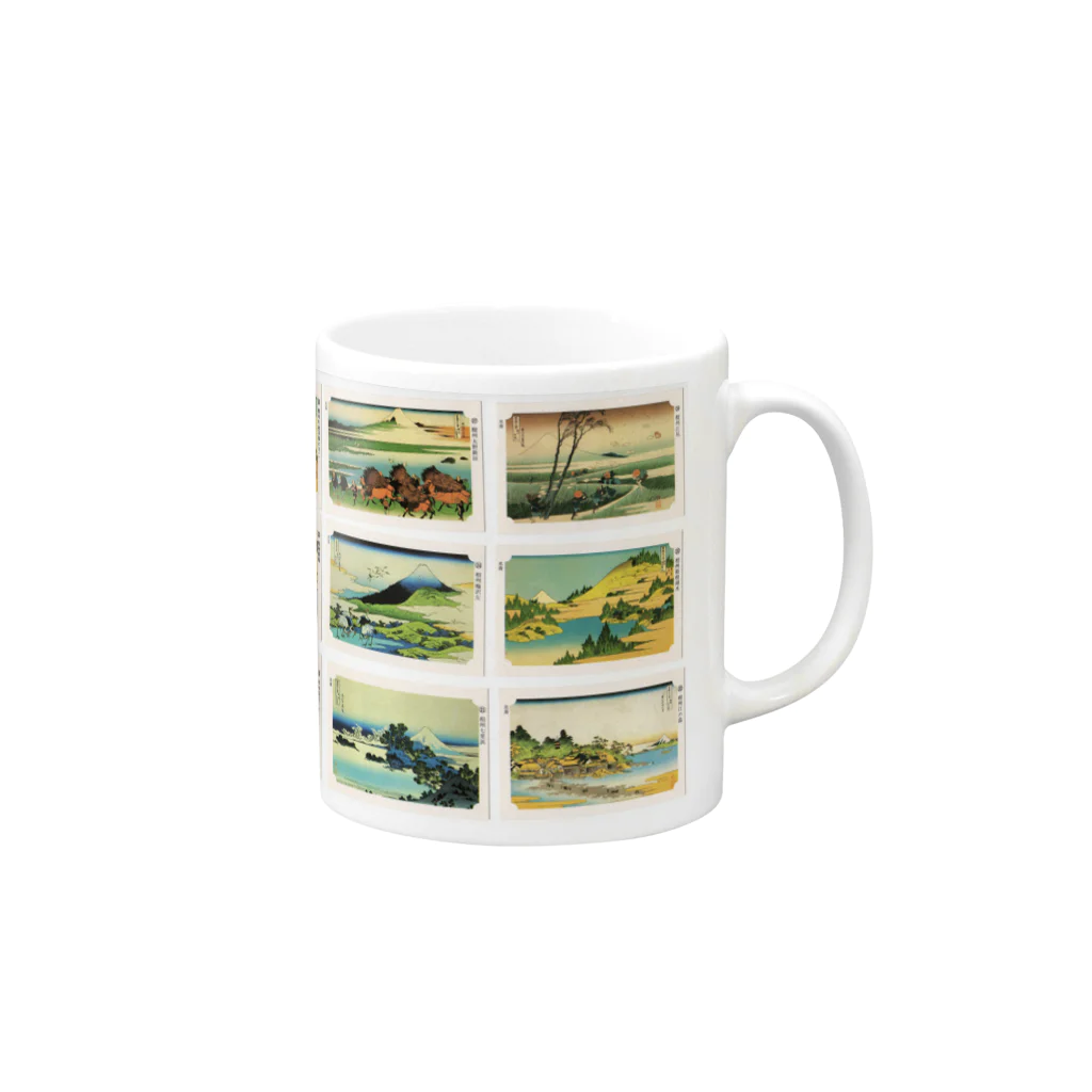 安永峰夫の北斎-3 Mug :right side of the handle