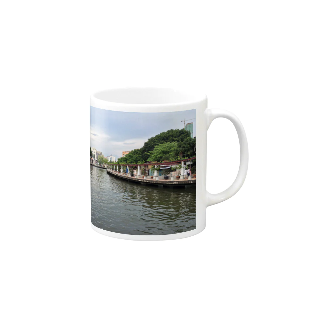 magasiaのマラッカ川 Mug :right side of the handle