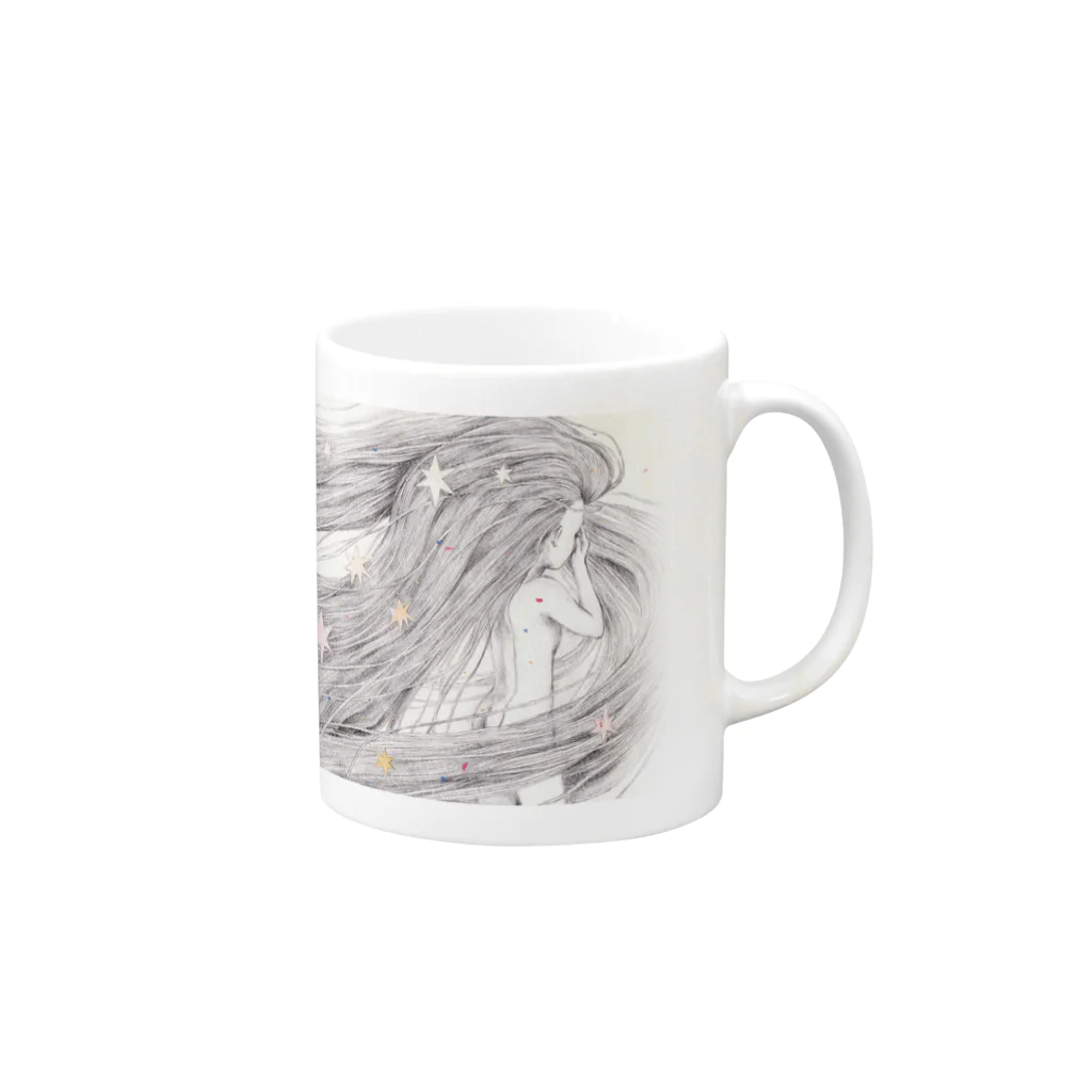 YONEKURA JUNEの光の子らしく歩く Mug :right side of the handle