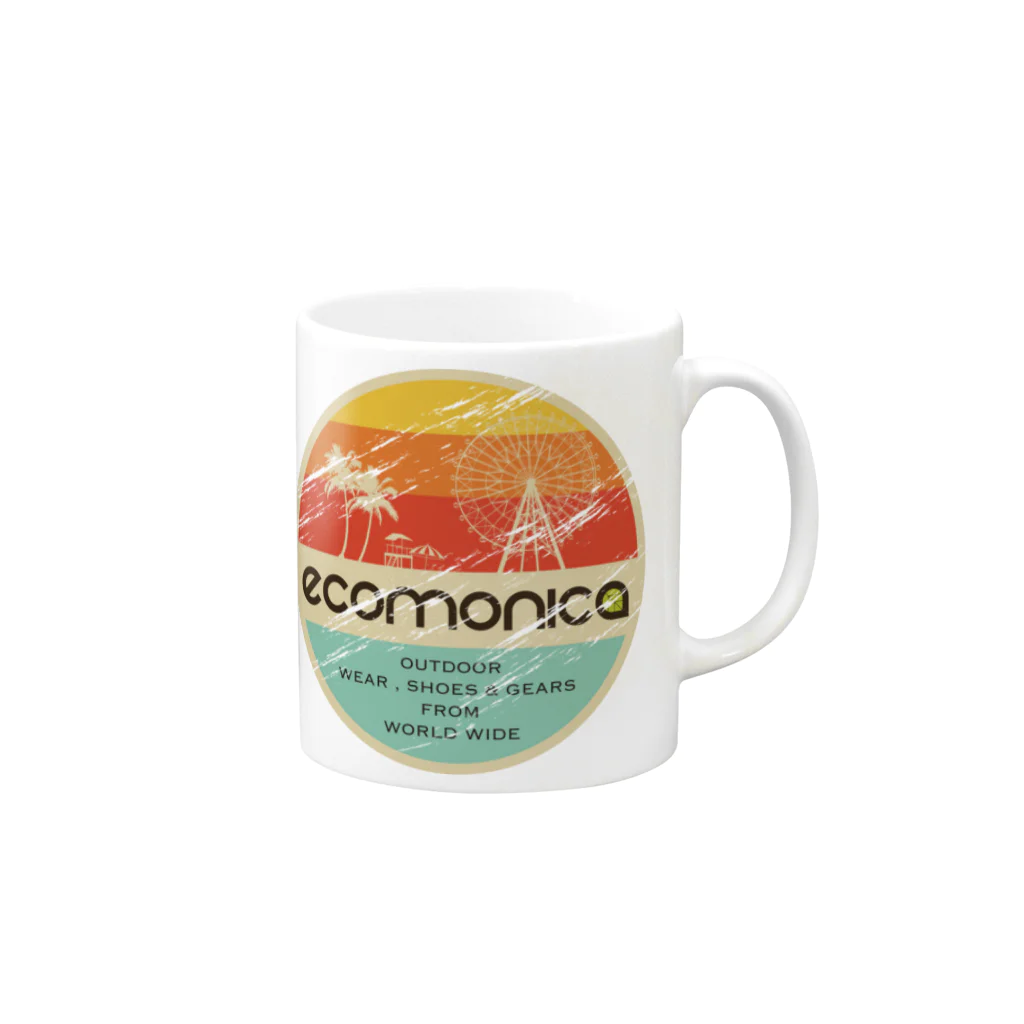 ECOMONICAのエコモニカ Mug :right side of the handle