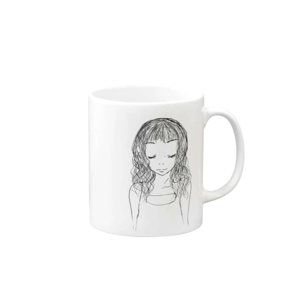 小高まあなの瞳を閉じて Mug :right side of the handle