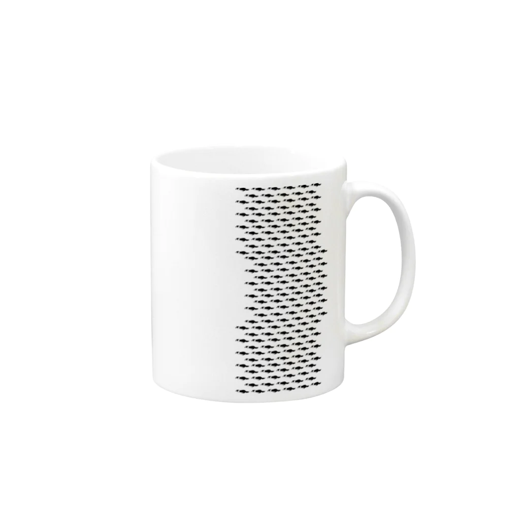 patongpapaのボーダーコリードット Mug :right side of the handle