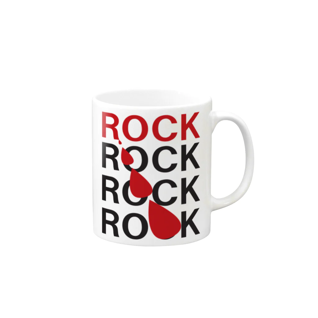 nonnonの溢れだすROCK Mug :right side of the handle