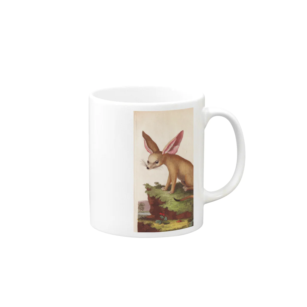 J. Jeffery Print Galleryのフェネックギツネ Mug :right side of the handle