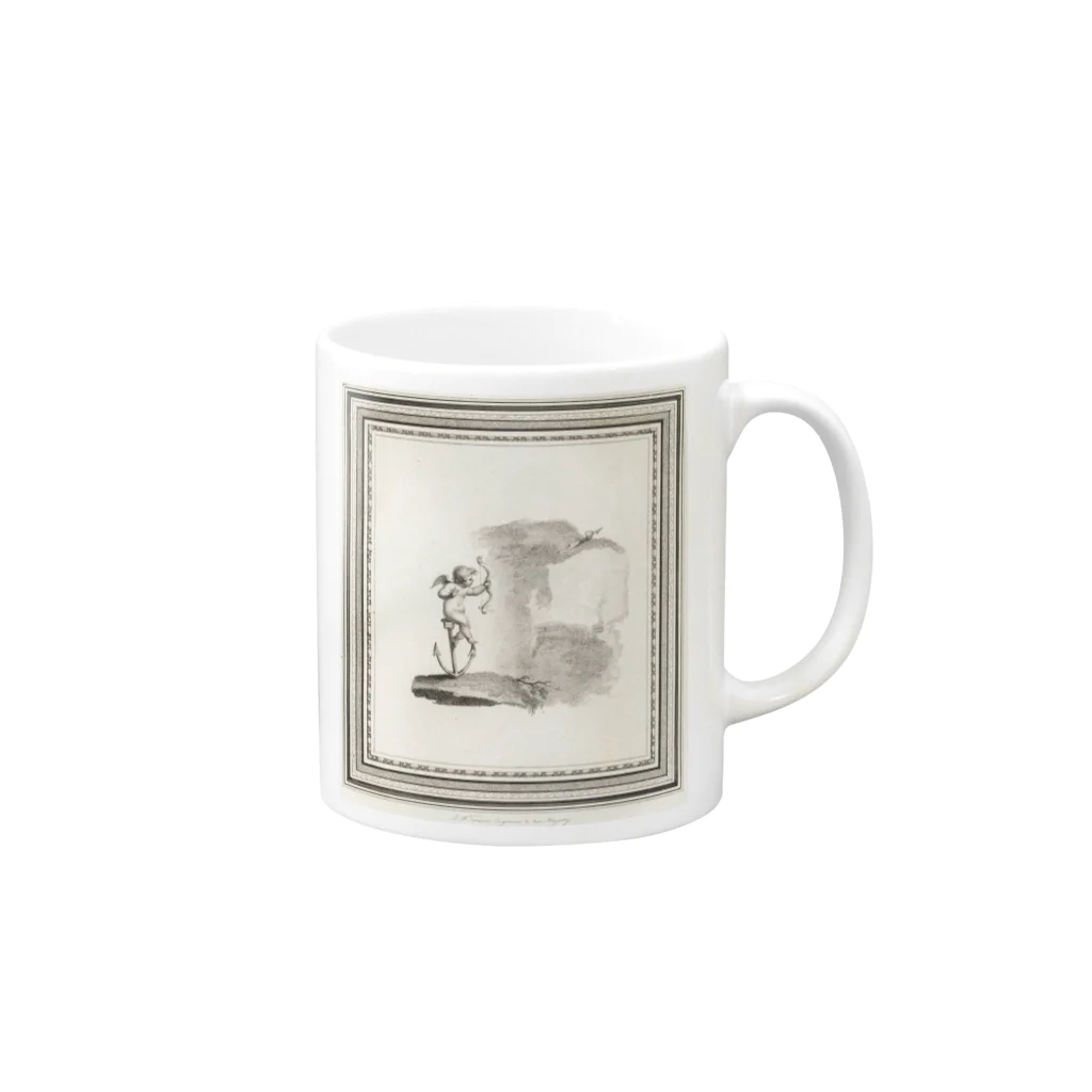 J. Jeffery Print Galleryの天使が矢を放つ Mug :right side of the handle